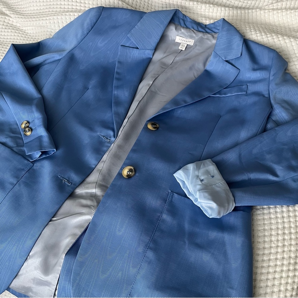 Topshop Blue Blazer (US 8)